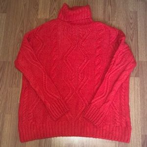 Knitted turtle neck sweater